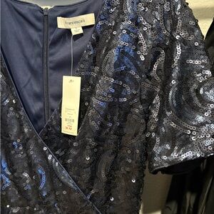 Francesca's Collections Blue Sequin Mini Dress